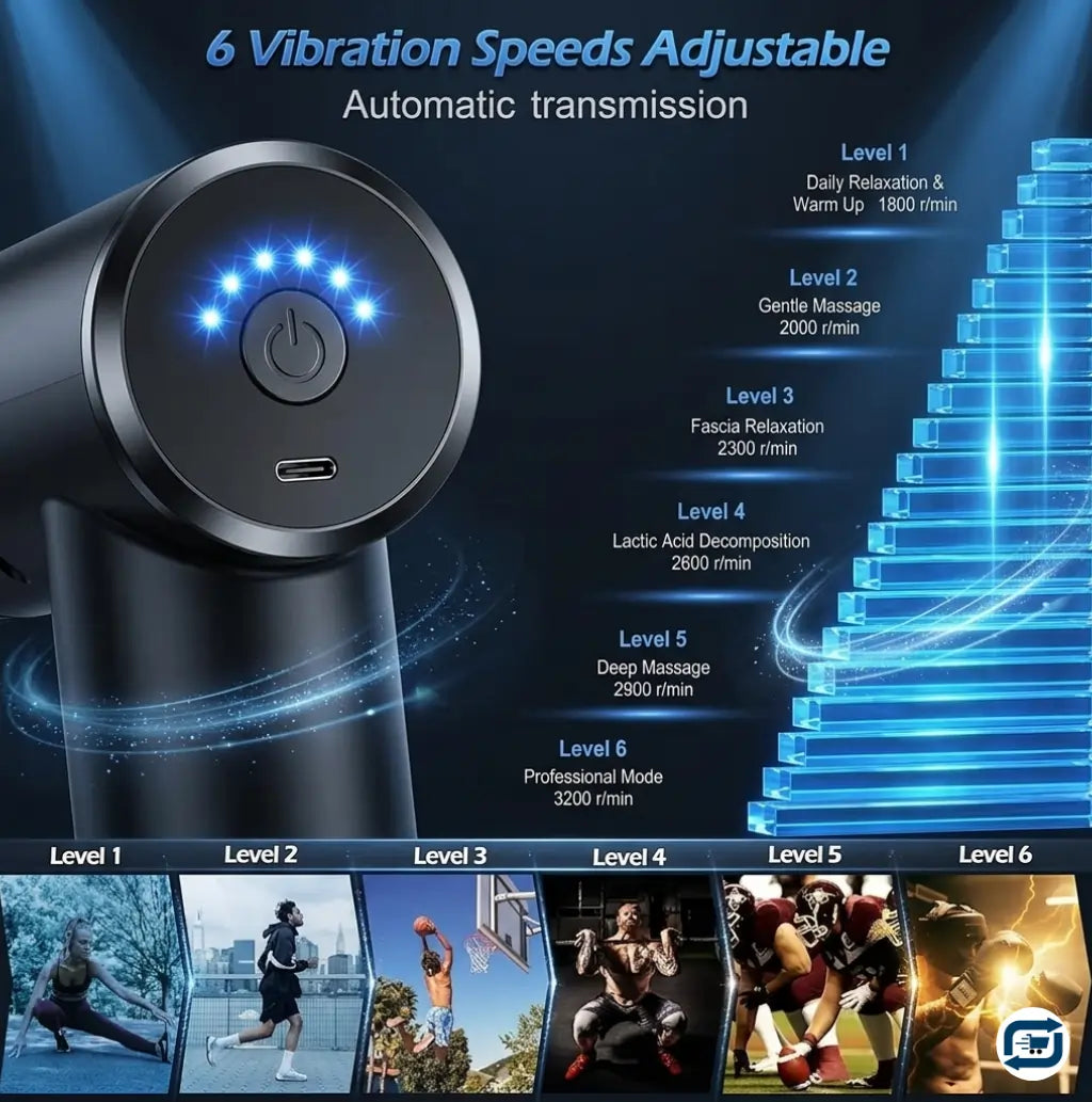 Massage Gun with LCD Touch Screen