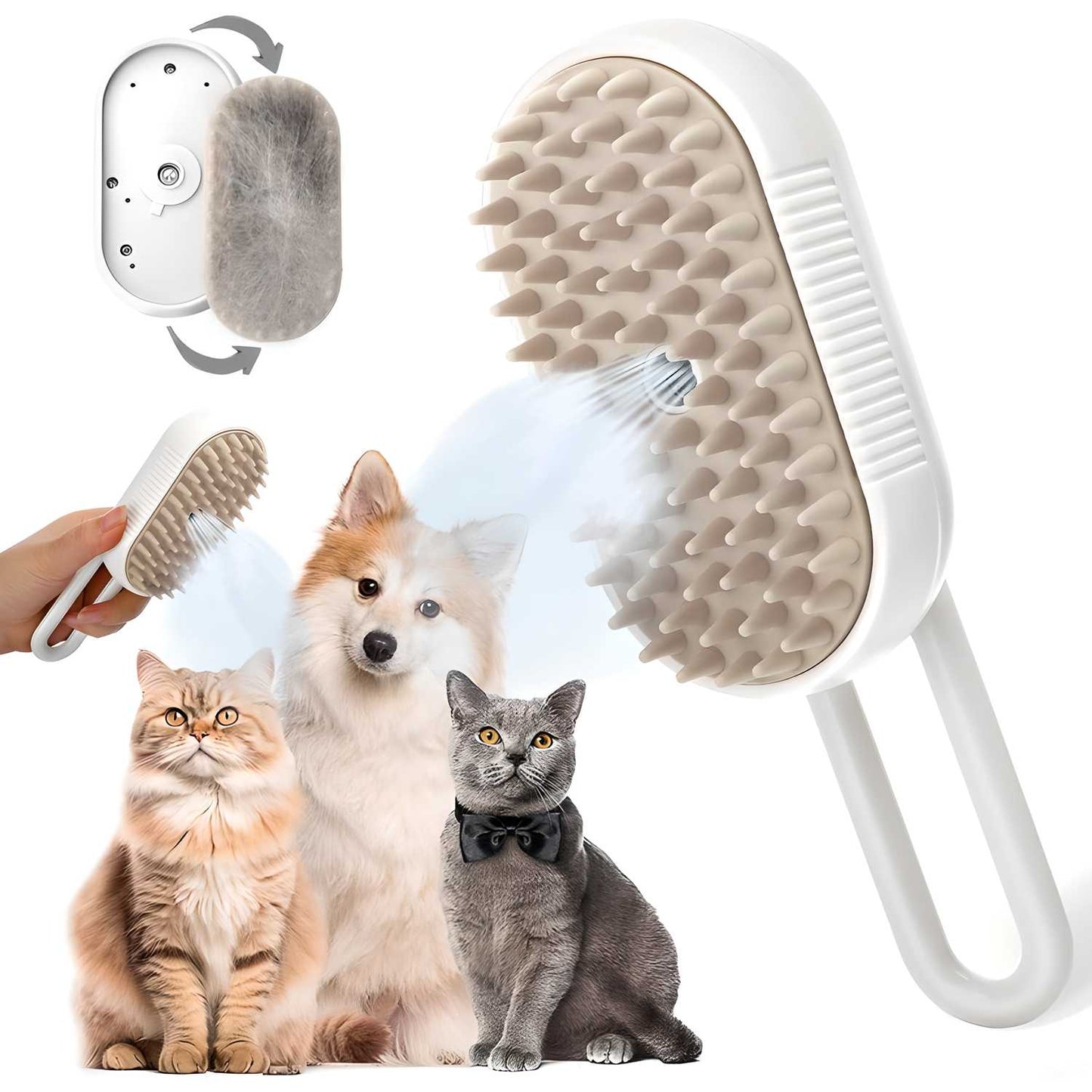 Steam Brush for Dog & Cat