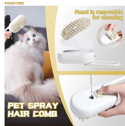 Steam Brush for Dog & Cat