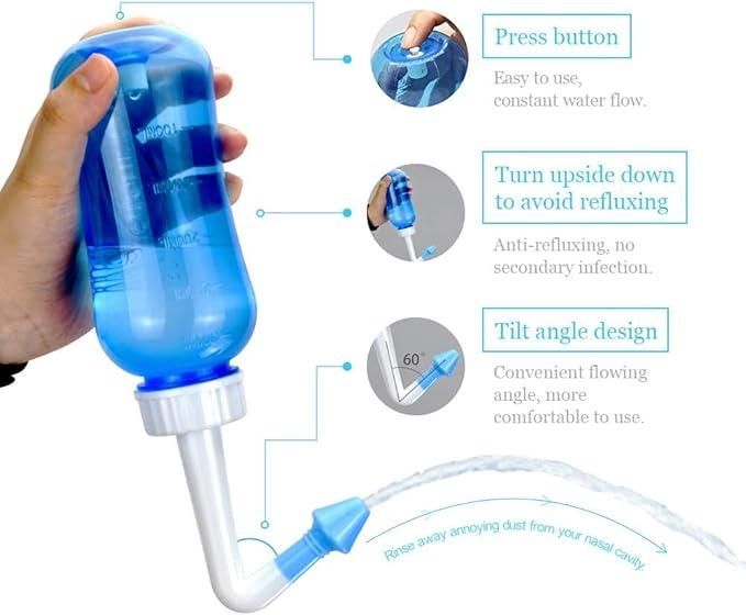 BPA-Free Nose Wash Cleaner for Adults & Kids